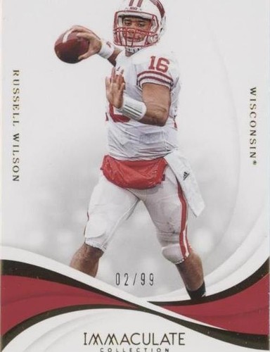 2019 Panini Immaculate Collection Collegiate Russell Wilson #22