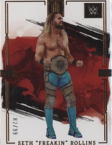 2022 Panini Impeccable WWE Stainless Stars Auto Blue #2 Seth