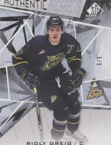 2021-22 Upper Deck SP Game Used CHL Edition - Ridly Greig #9
