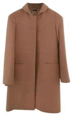 Jil Sander Navy Beige Coat Sz 2 - Org. $1299