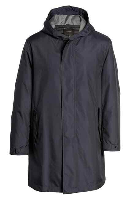 Pre-owned Vince M005  Lined Men Parka Jacket Size L,xl $795 In Blue