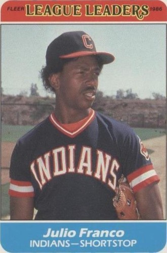 1986 Fleer Major League Leaders - Julio Franco #13