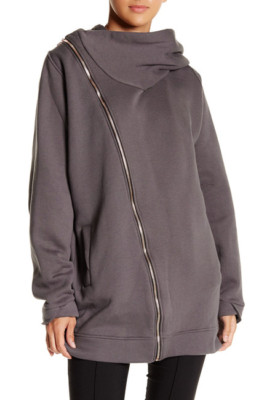 NWT Lime & Vine Dita Diagonal Zip Hoodie Workout Apparel Coat Jacket * S (M?