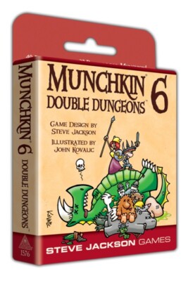Munchkin 6 Double Dungeons Card Game Expansion Steve Jackson Games SJG 1576 6.5