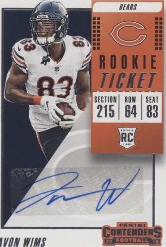 2018 Panini Contenders Javon Wims #318