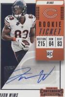2018 Panini Contenders Javon Wims #318