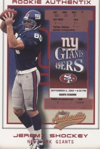 2002 Fleer Authentix Jeremy Shockey #111
