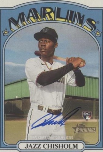 2021 Topps Heritage - Jazz Chisholm #ROA-JCH