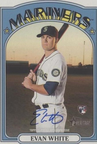 2021 Topps Heritage - Evan White #ROA-EW