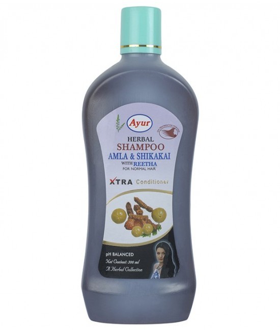 1000ML AYUR AMLA RITHA SHIKAKAI HAIR SHAMPOO - FREE SHIPPING