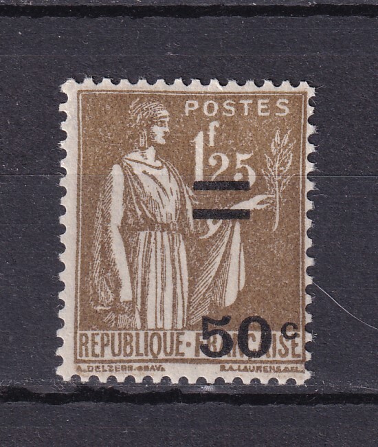 NÂ° 298 Variete Surcharge Deplacee Neuf** Cote 30â¬ / 2 Scans 