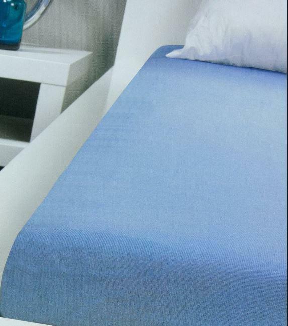 Spannbettlaken mit Ecken Brio Bassetti Einzel 90/100-190/200 Baumwolljersey Blau