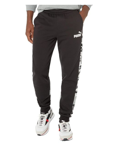

Мужские спортивные штаны Puma Black ESS+ с камуфляжным принтом, Black/gray/camo