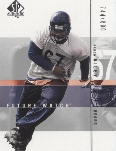 2001 SP Authentic Karon Riley #190