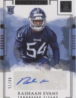2018 Panini Impeccable Rashaan Evans #165