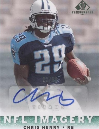 2007 SP Chirography Chris Henry #NFLI-CH
