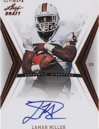 2012 Ultimate Leaf Draft Lamar Miller #LM1