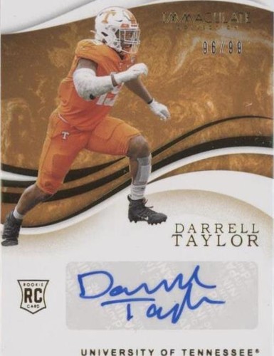 2020 Panini Immaculate Collection Collegiate Darrell Taylor #58