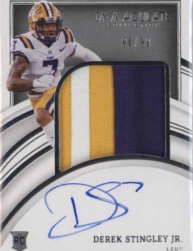 2022 Panini Immaculate Collection Collegiate Derek Stingley Jr. #90