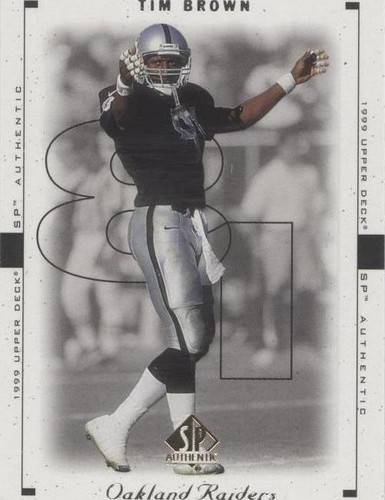 1999 SP Authentic Tim Brown #62
