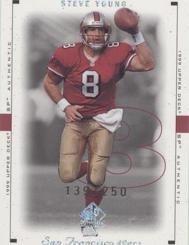 1999 SP Authentic Steve Young #75 AE