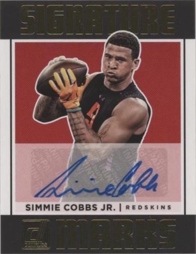 2018 Panini Donruss Simmie Cobbs Jr. #SM-SCJ