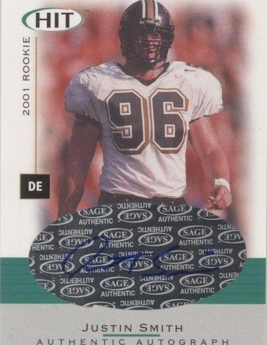 2001 SAGE Hit Justin Smith #A49
