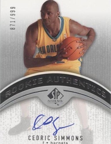 2006-07 SP Authentic - Cedric Simmons #103