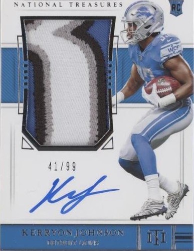2018 Panini National Treasures Kerryon Johnson #174