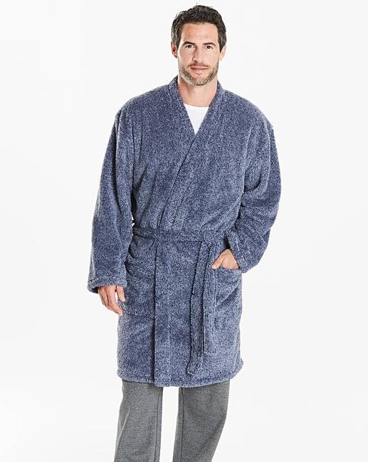 SIZE 2XL (52/54) MENS BLUE FLEECE DRESSING GOWN in Southside, Glasgow