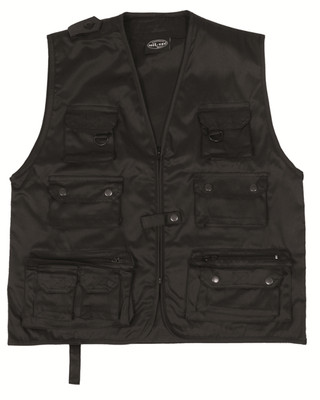 Jagd-und Anglerweste schwarz, Camping, Outdoor -NEU-