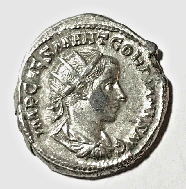 Ancient Silver Coin Roman Gordian Iii. Ar 238 - 244 Ad.