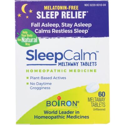 Таблетки Boiron Sleepcalm Meltaway - без вкуса, 60 таблеток