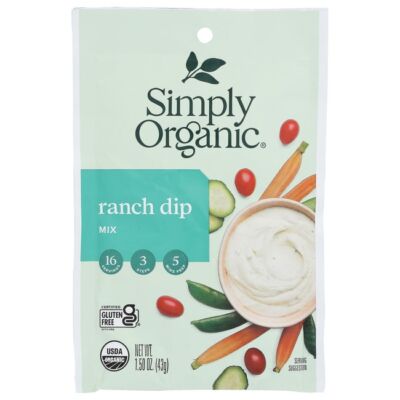 Просто органическая смесь для соуса Ranch, 1,50 унции, упаковка