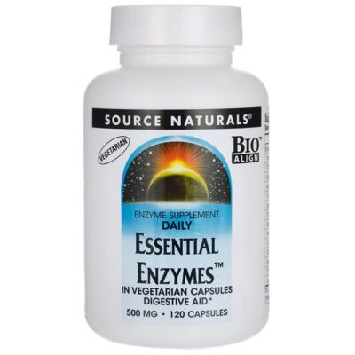 Source Naturals Daily Essential Enzymes 120 Caps