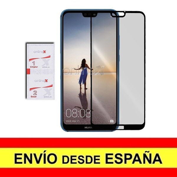 Cristal Templado HUAWEI P20 LITE / NOVA 3E 3D 5D CURVO NEGRO