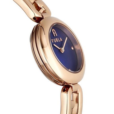 Pre-owned Furla []  Arco Chain Blue Quartz 25mm Watch Ww00015014l3 Women's Japan