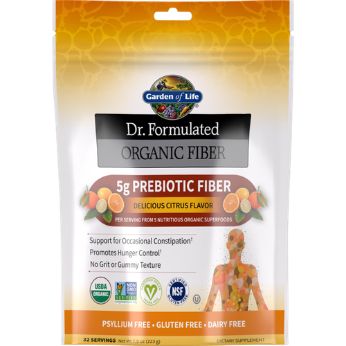 Garden of Life Dr. Formulated Organic Fiber - Вкусный цитрусовый вкус