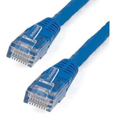 StarTech.com 100ft CAT6 Ethernet Cable - Blue Molded Gigabit - 100W PoE UTP 650M