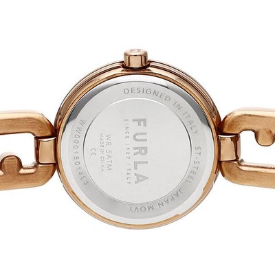 Pre-owned Furla []  Arco Chain Blue Quartz 25mm Watch Ww00015014l3 Women's Japan