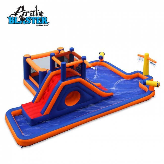 New Blast Zone Inflatable Bounce House: Pirate Blaster Water Park