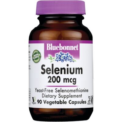 Bluebonnet Nutrition Selenium 200 мкг 90 растительных капсул