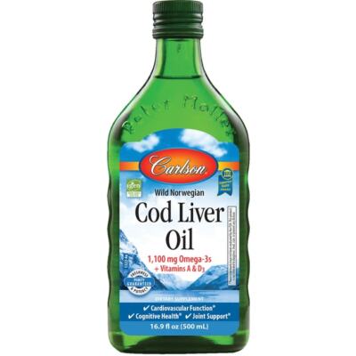 Жир из печени норвежской трески Carlson Wild 16,9 жидких унций Liq