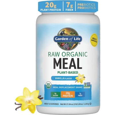 Garden of Life Сырая органическая мука на растительной основе - ваниль, 37,04 унции порошка