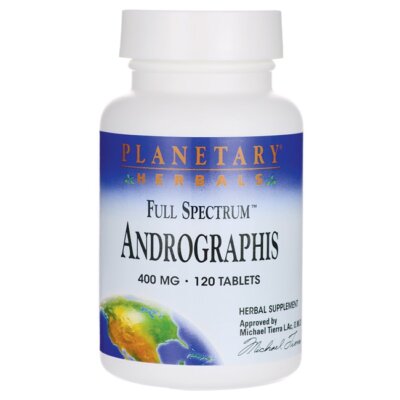 Planetary Herbals Full Spectrum Andrographis 400 мг 120 таблеток