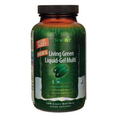 Irwin Naturals Mens Living Green Жидкий гель Мульти 120 г