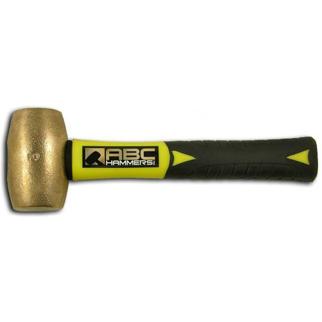 Abc Hammers Abc3bf 3 Lb. Brass Hammer With 10 In. Fiberglass Handle