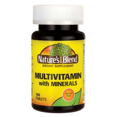 Мультивитаминный комплекс Natures Blend с минералами, 100 таблеток