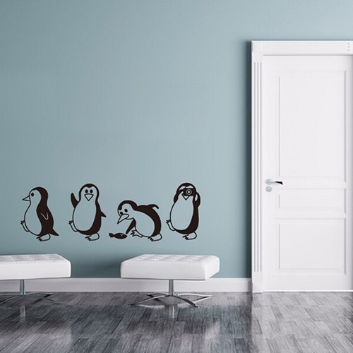 Kids Home Wall Decoration Paper Art Viny Removable Sticker Penguin