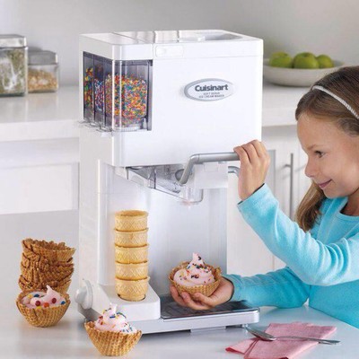 Ice Cream Maker Soft Serve Counter Top Homemade Frozen Desert Portable Cuisinart